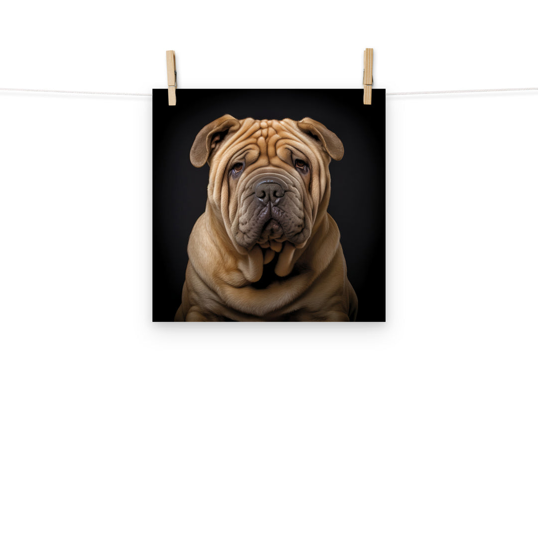 Shar Pei Photo paper poster - PosterfyAI.com