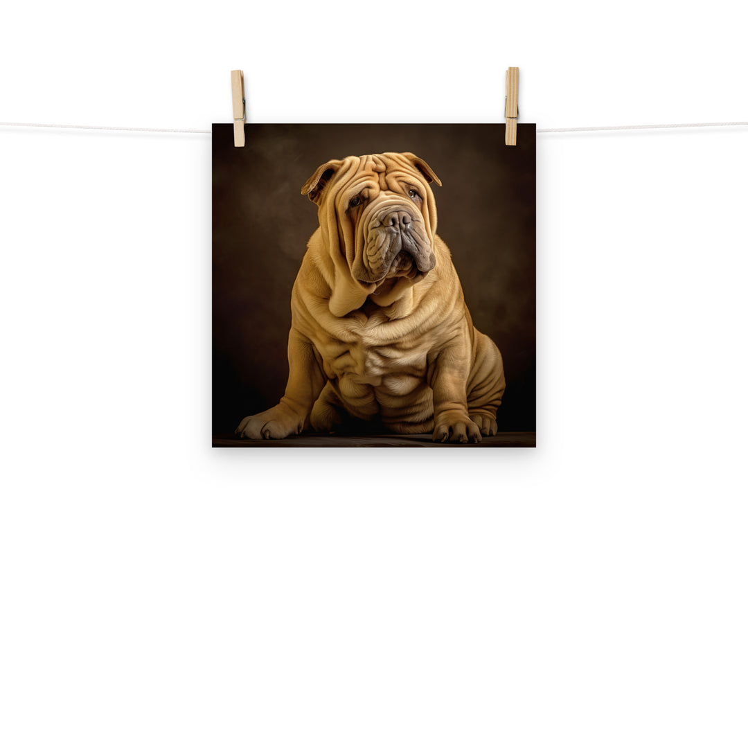 Shar Pei Photo paper poster - PosterfyAI.com