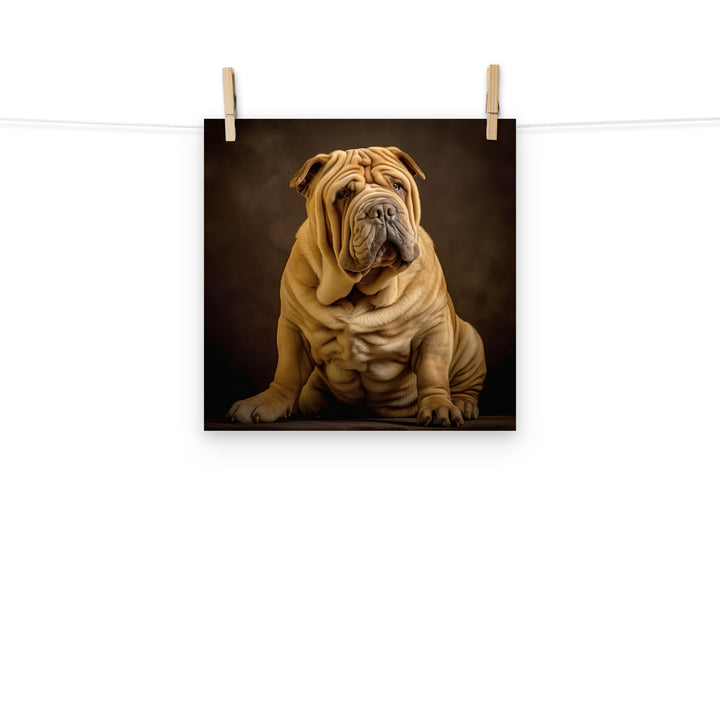 Shar Pei Photo paper poster - PosterfyAI.com