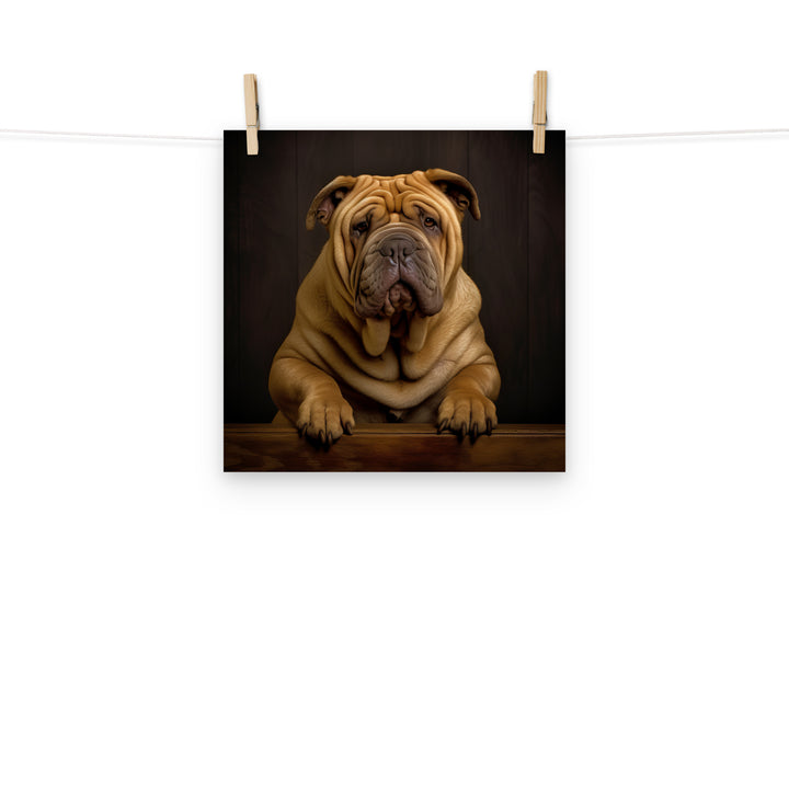 Shar Pei Photo paper poster - PosterfyAI.com