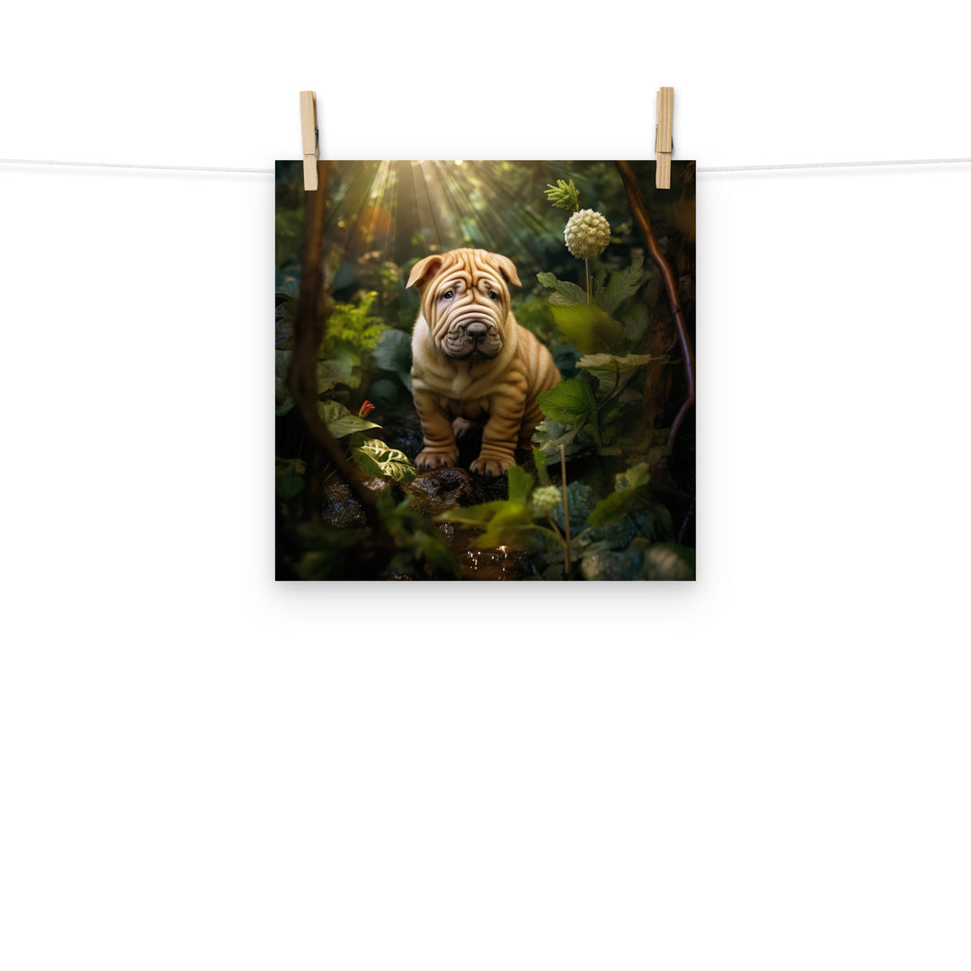 Shar Pei Photo paper poster - PosterfyAI.com