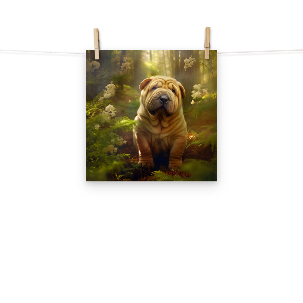 Shar Pei Photo paper poster - PosterfyAI.com