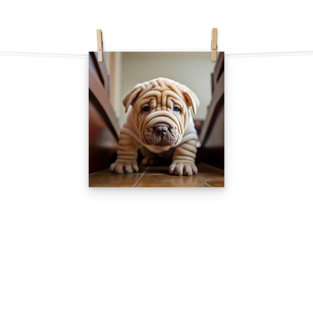 Shar Pei Photo paper poster - PosterfyAI.com