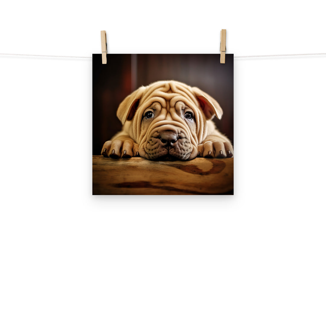 Shar Pei Photo paper poster - PosterfyAI.com