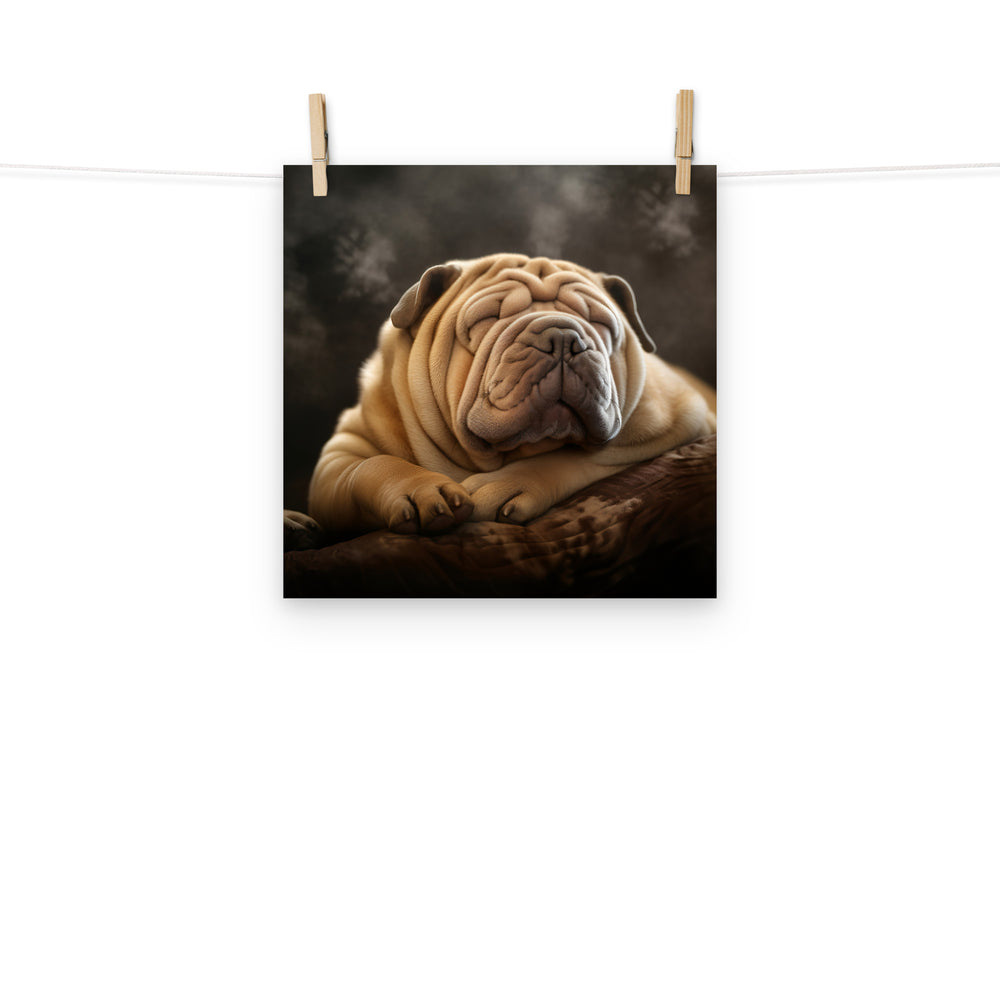 Shar Pei Photo paper poster - PosterfyAI.com