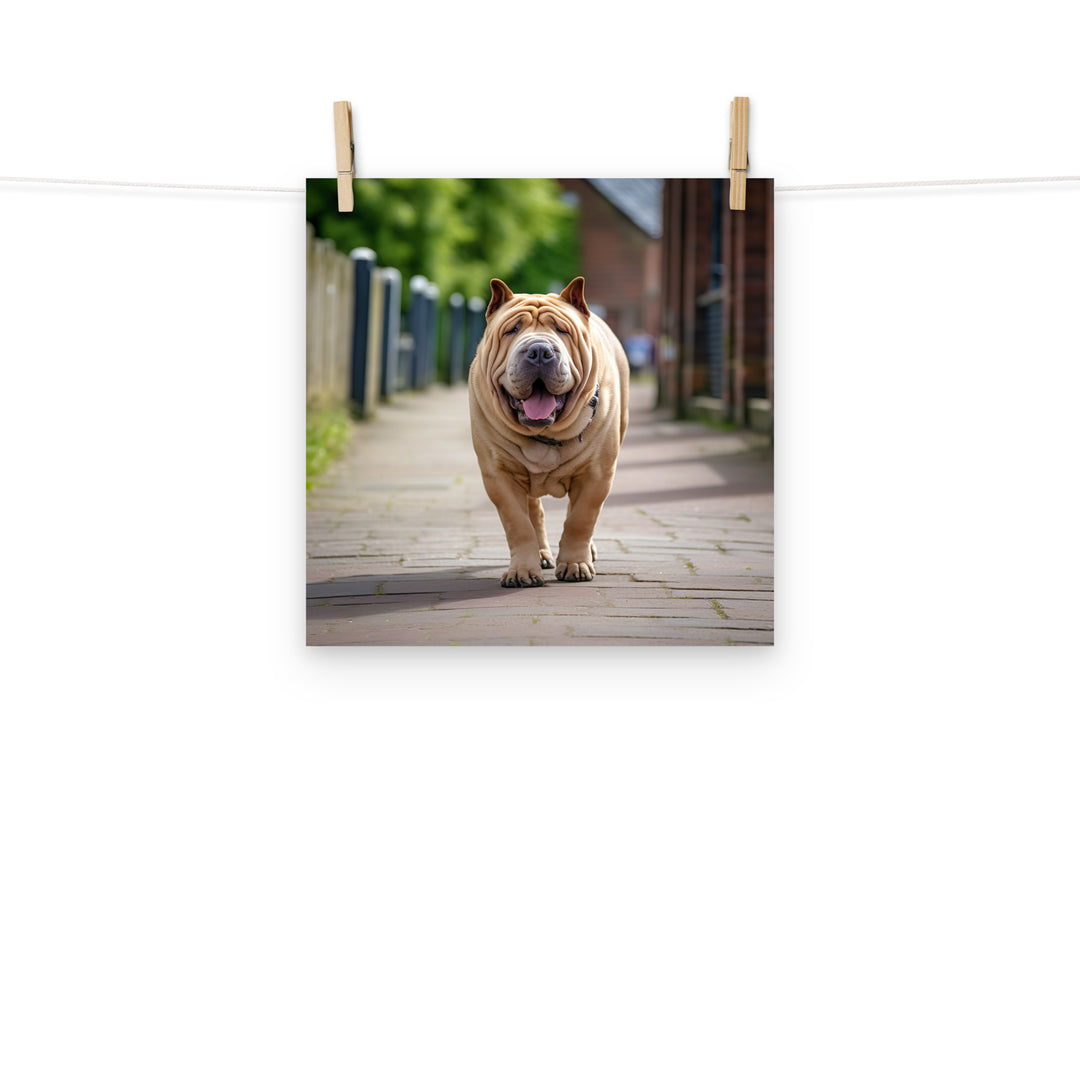 Shar Pei Photo paper poster - PosterfyAI.com