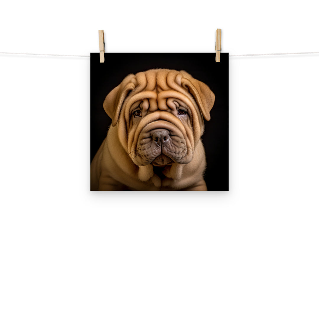 Shar Pei Photo paper poster - PosterfyAI.com