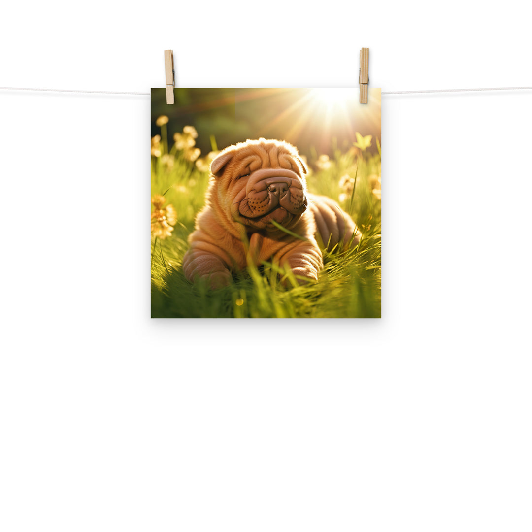 Shar Pei Photo paper poster - PosterfyAI.com