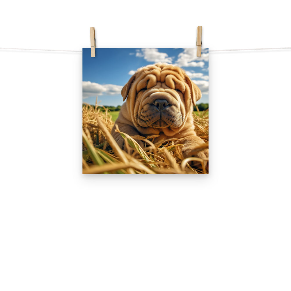 Shar Pei Photo paper poster - PosterfyAI.com