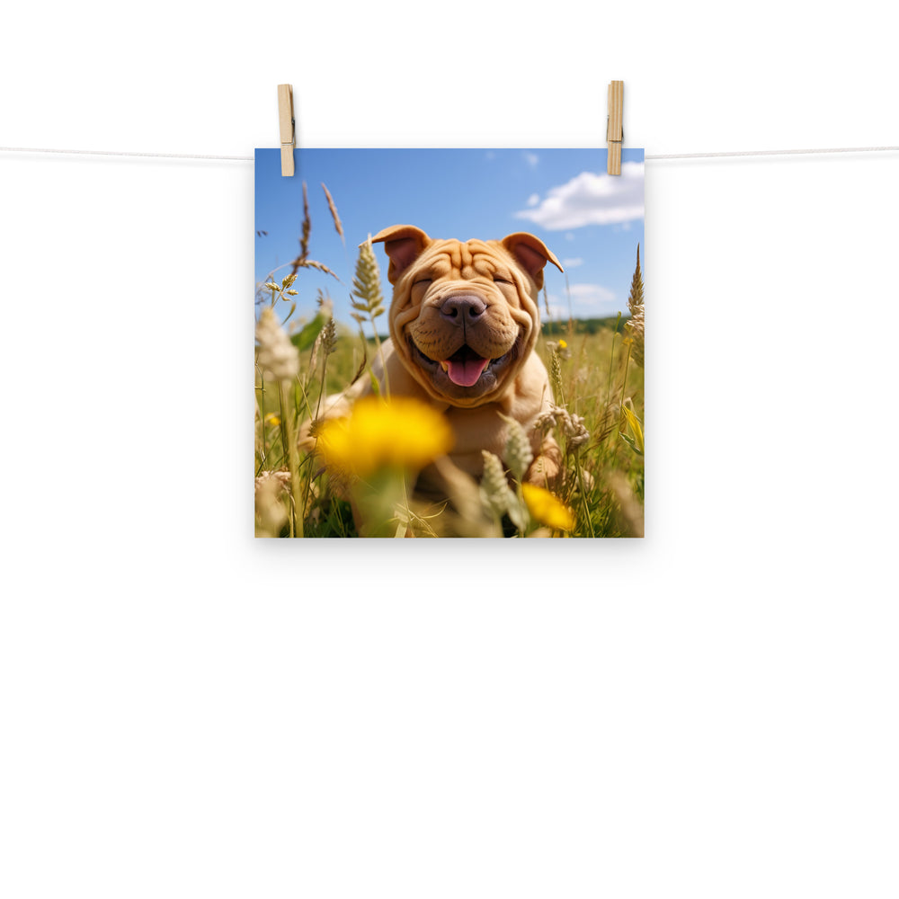 Shar Pei Photo paper poster - PosterfyAI.com