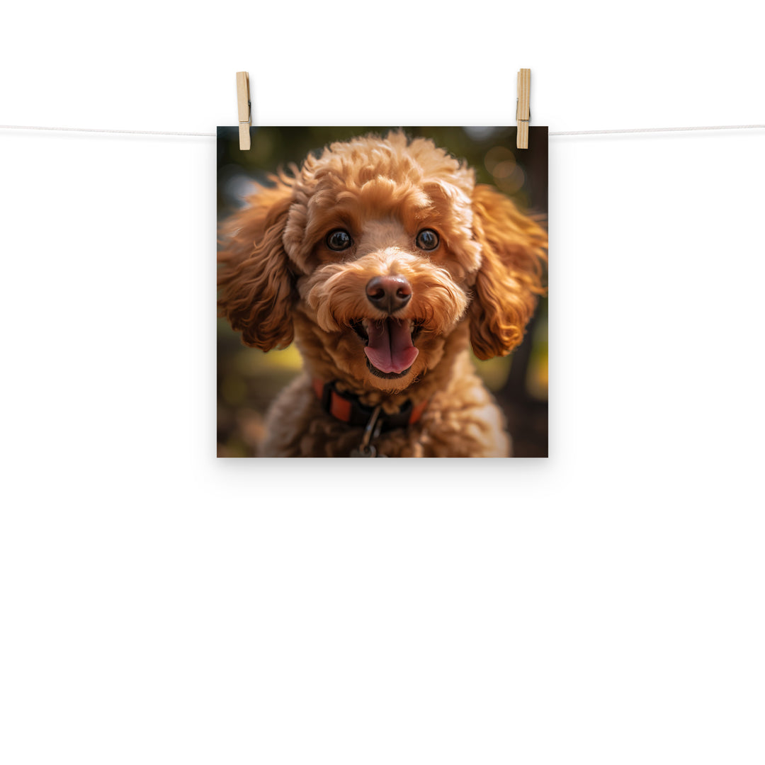 Poodle Photo paper poster - PosterfyAI.com