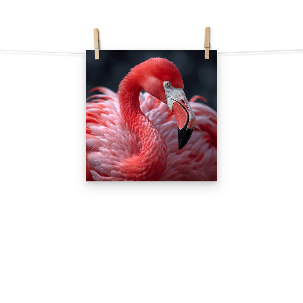 Flamingo Photo paper poster - PosterfyAI.com