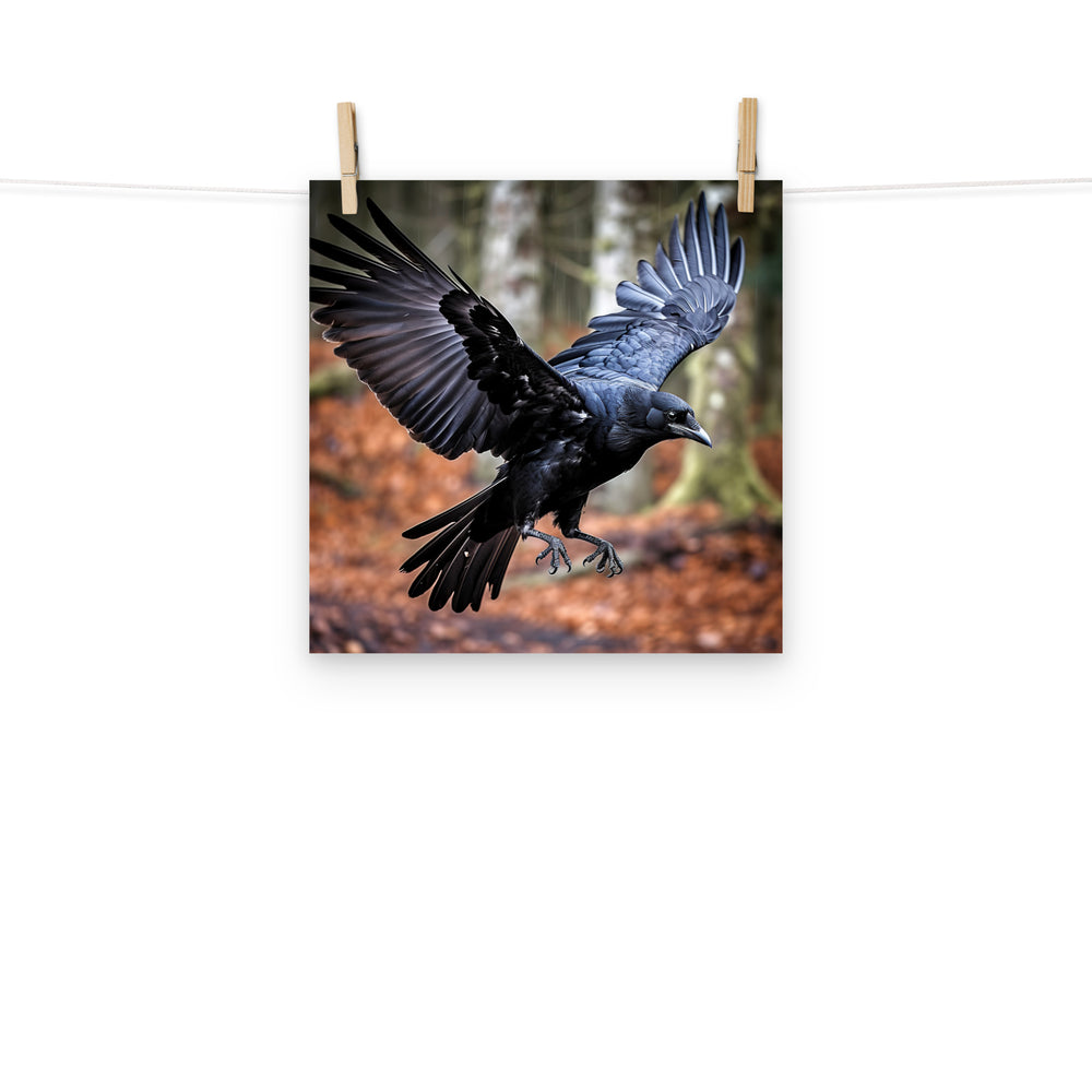 Raven Photo paper poster - PosterfyAI.com
