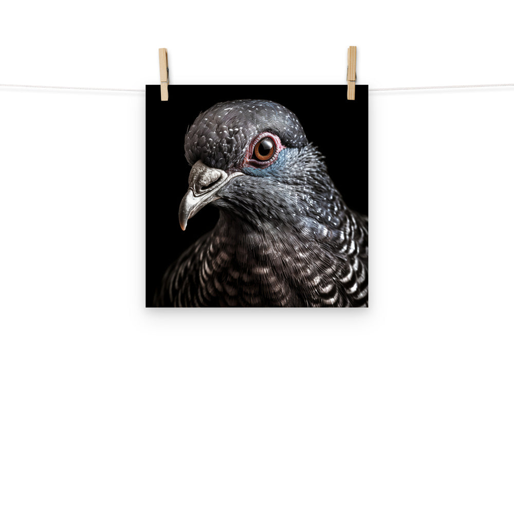 Pigeon Photo paper poster - PosterfyAI.com
