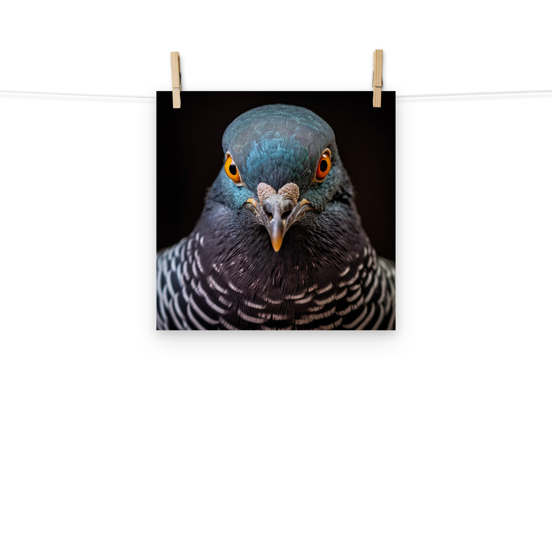 Pigeon Photo paper poster - PosterfyAI.com
