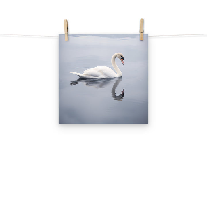 Swan Photo paper poster - PosterfyAI.com