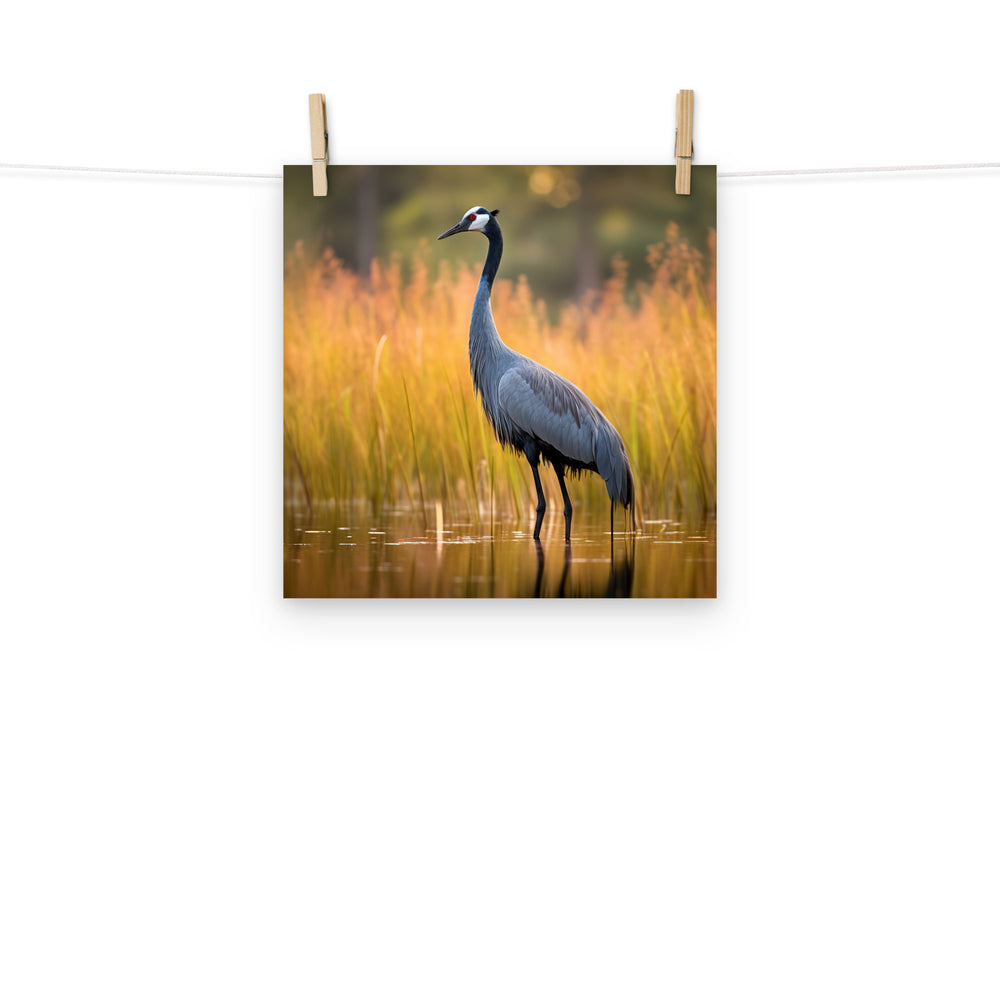 Crane Photo paper poster - PosterfyAI.com