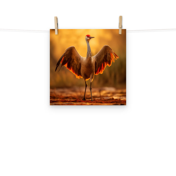 Crane Photo paper poster - PosterfyAI.com