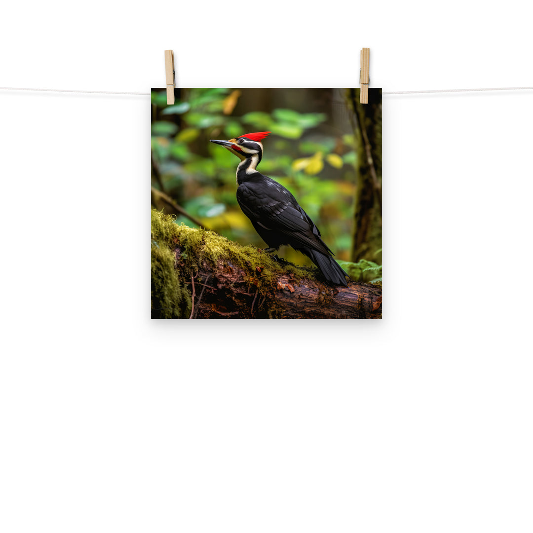 Woodpecker Photo paper poster - PosterfyAI.com