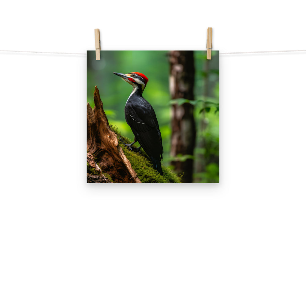 Woodpecker Photo paper poster - PosterfyAI.com