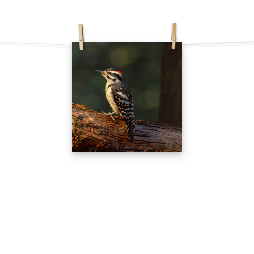 Woodpecker Photo paper poster - PosterfyAI.com