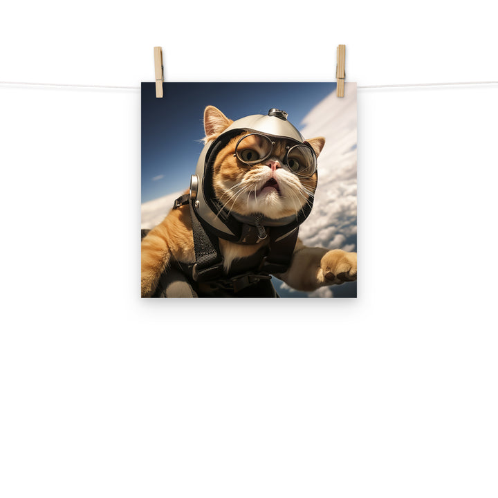 Exotic Shorthair Pilot paper poster - PosterfyAI.com