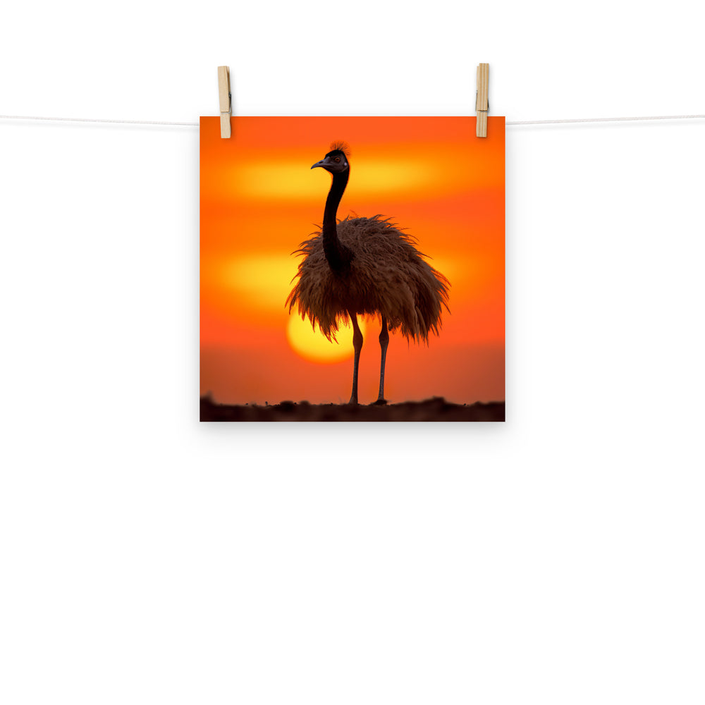 Emu Photo paper poster - PosterfyAI.com