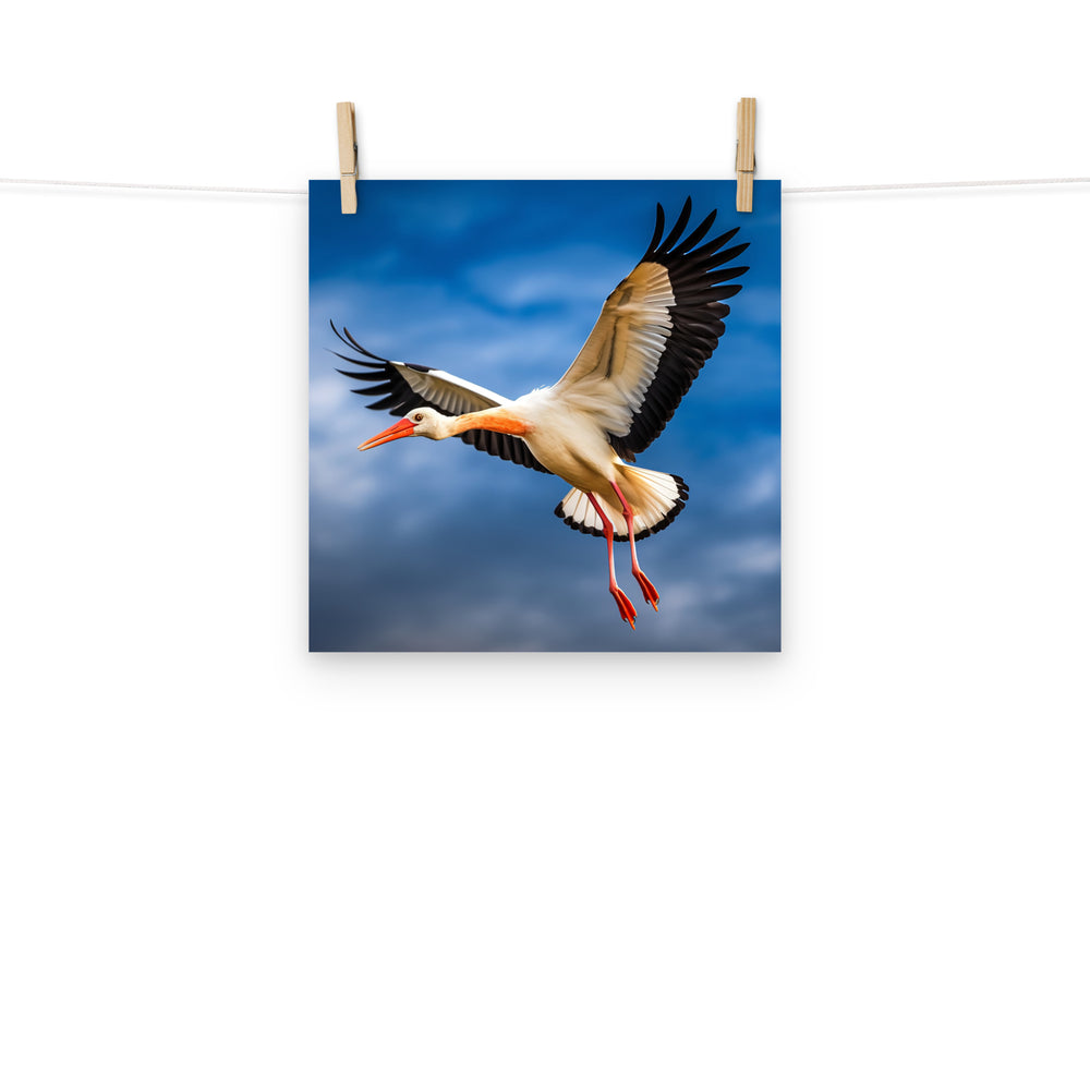 Stork Photo paper poster - PosterfyAI.com