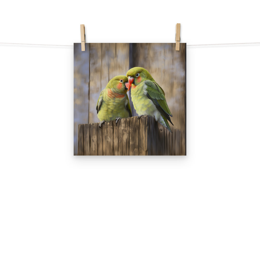 Lovebird Photo paper poster - PosterfyAI.com