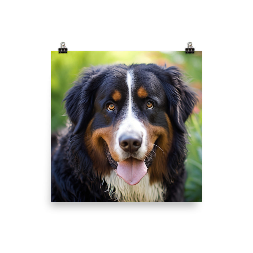 Regal Bernese Mountain Dog Photo paper poster - PosterfyAI.com