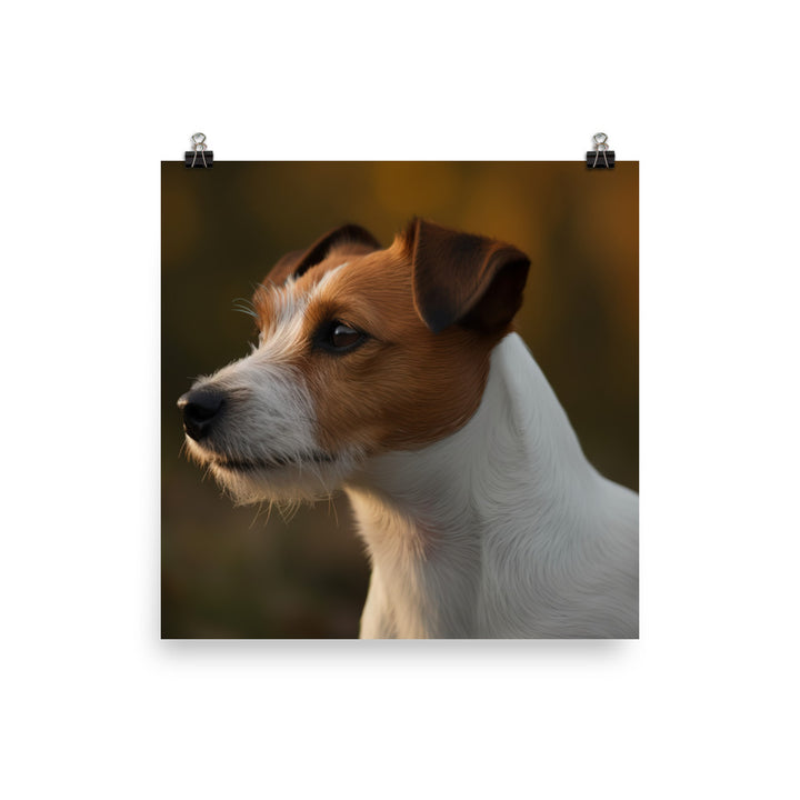 Loyal Jack Russell Terrier Photo paper poster - PosterfyAI.com