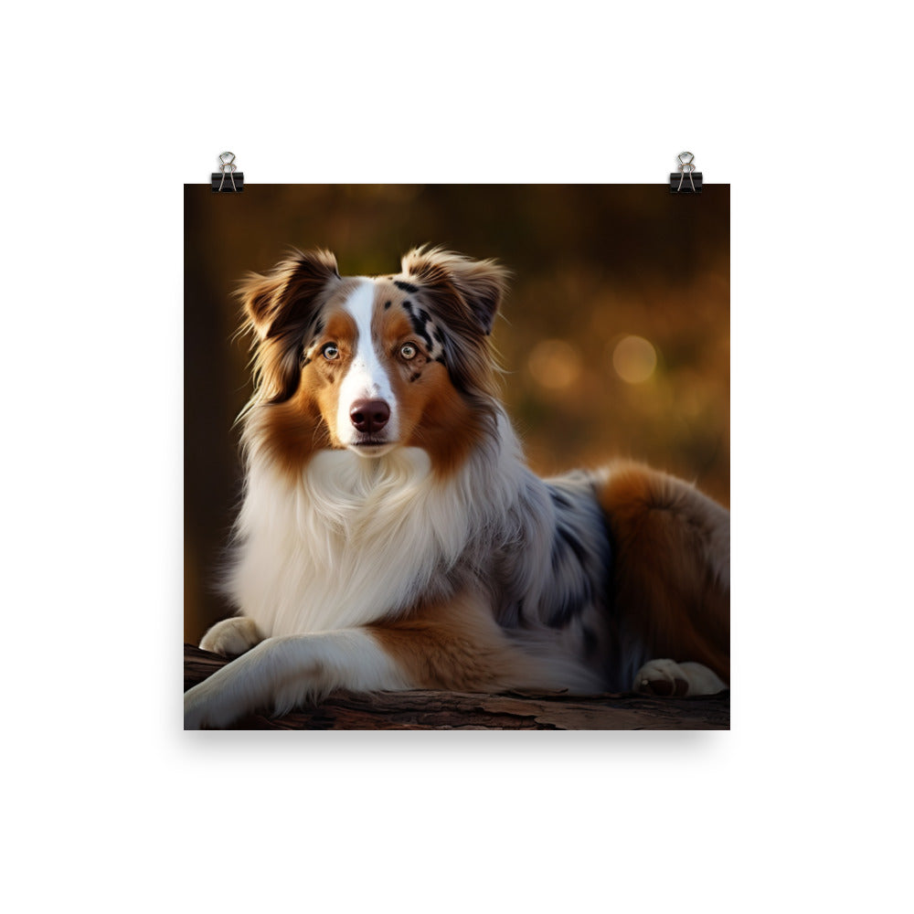 Australian Shepherd Photo paper poster - PosterfyAI.com