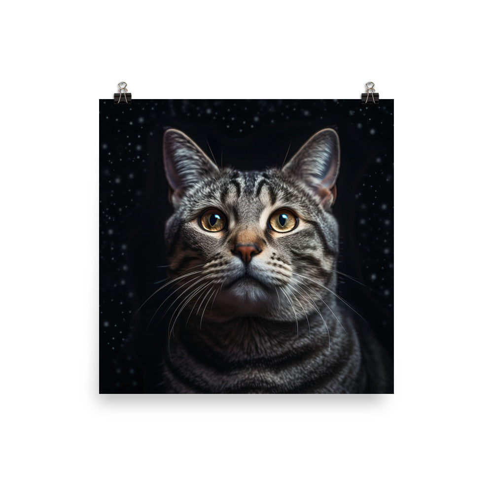 American Shorthair Cat Photo paper poster - PosterfyAI.com