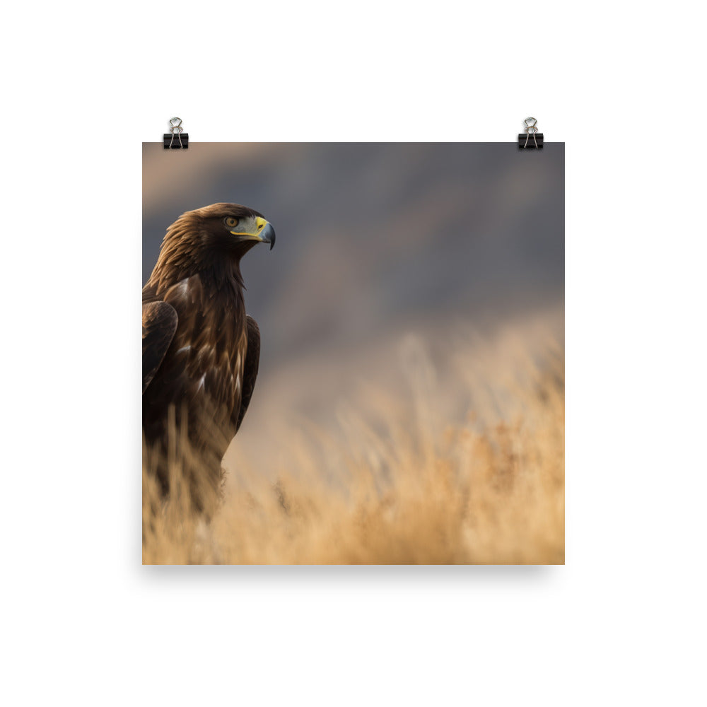 Golden Eagle in its natural habitat Photo paper poster - PosterfyAI.com