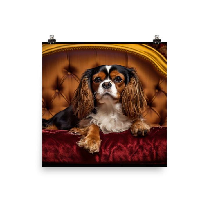 Cavalier King Charles Spaniel Photo paper poster - PosterfyAI.com