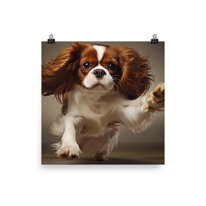 Cavalier King Charles Spaniel Photo paper poster - PosterfyAI.com