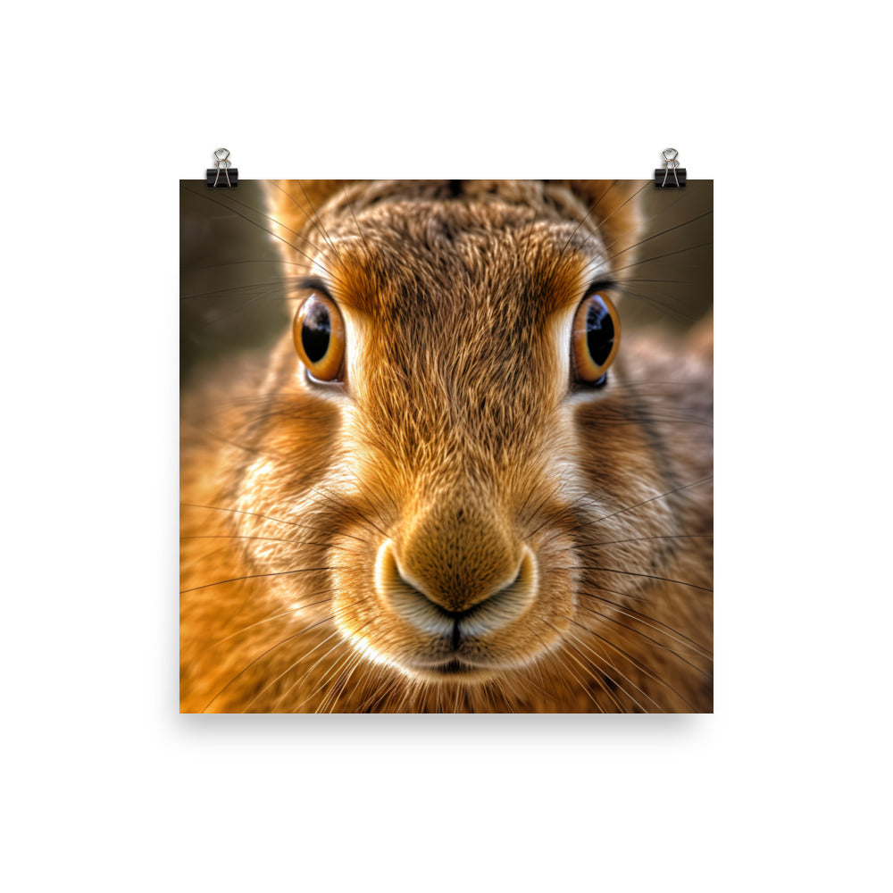 Charming Belgian Hare Photo paper poster - PosterfyAI.com