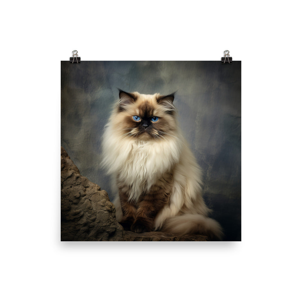 Playful Nature of Himalayan Cat Photo paper poster - PosterfyAI.com