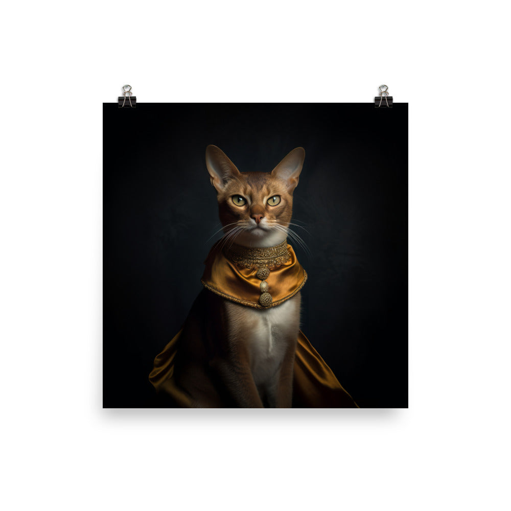 Abyssinian Cat Photo paper poster - PosterfyAI.com