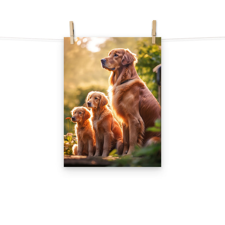 Golden Retriever Photo paper poster - PosterfyAI.com