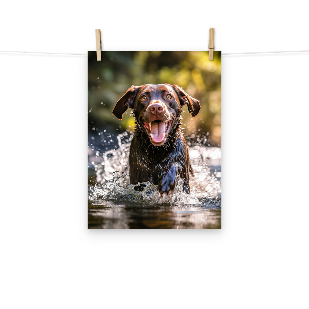 Labrador Retriever Photo paper poster - PosterfyAI.com