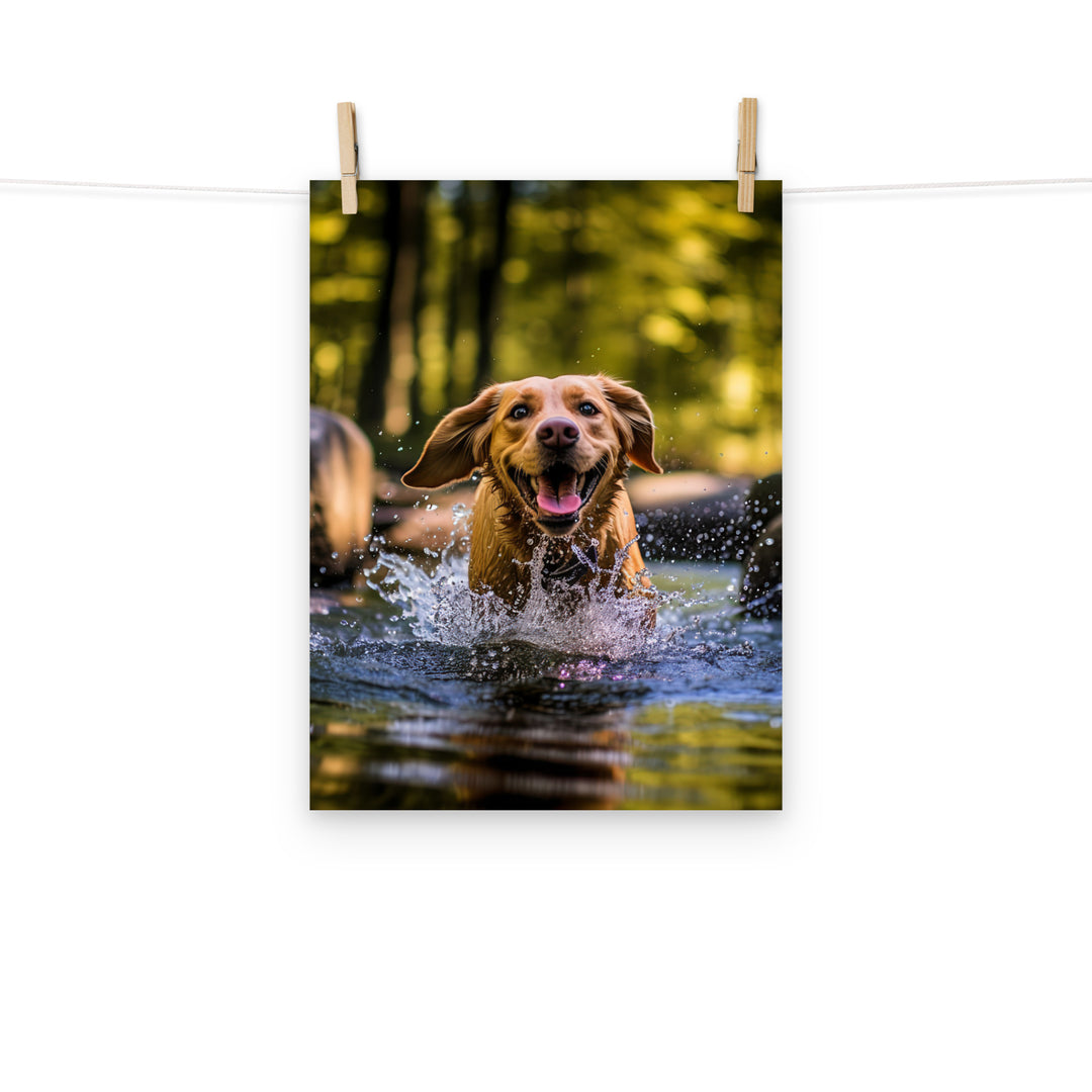 Labrador Retriever Photo paper poster - PosterfyAI.com