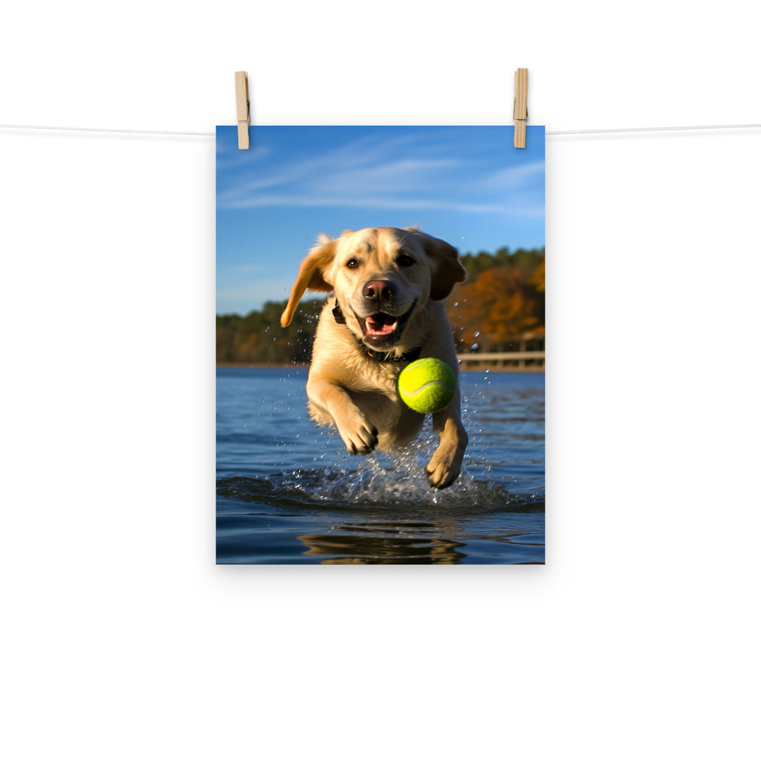 Labrador Retriever Photo paper poster - PosterfyAI.com