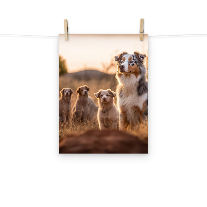 Australian Shepherd Photo paper poster - PosterfyAI.com