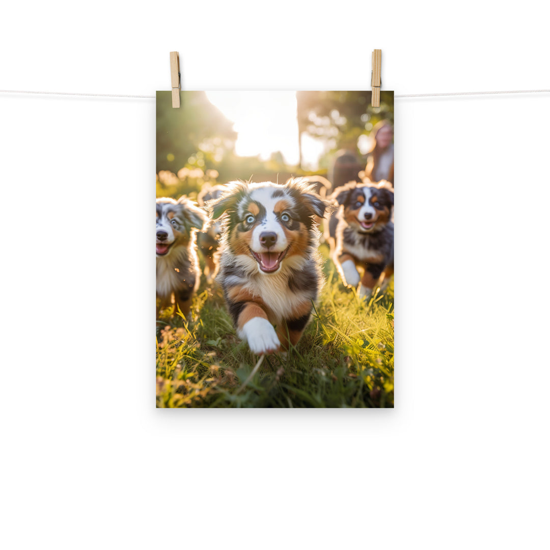 Australian Shepherd Photo paper poster - PosterfyAI.com