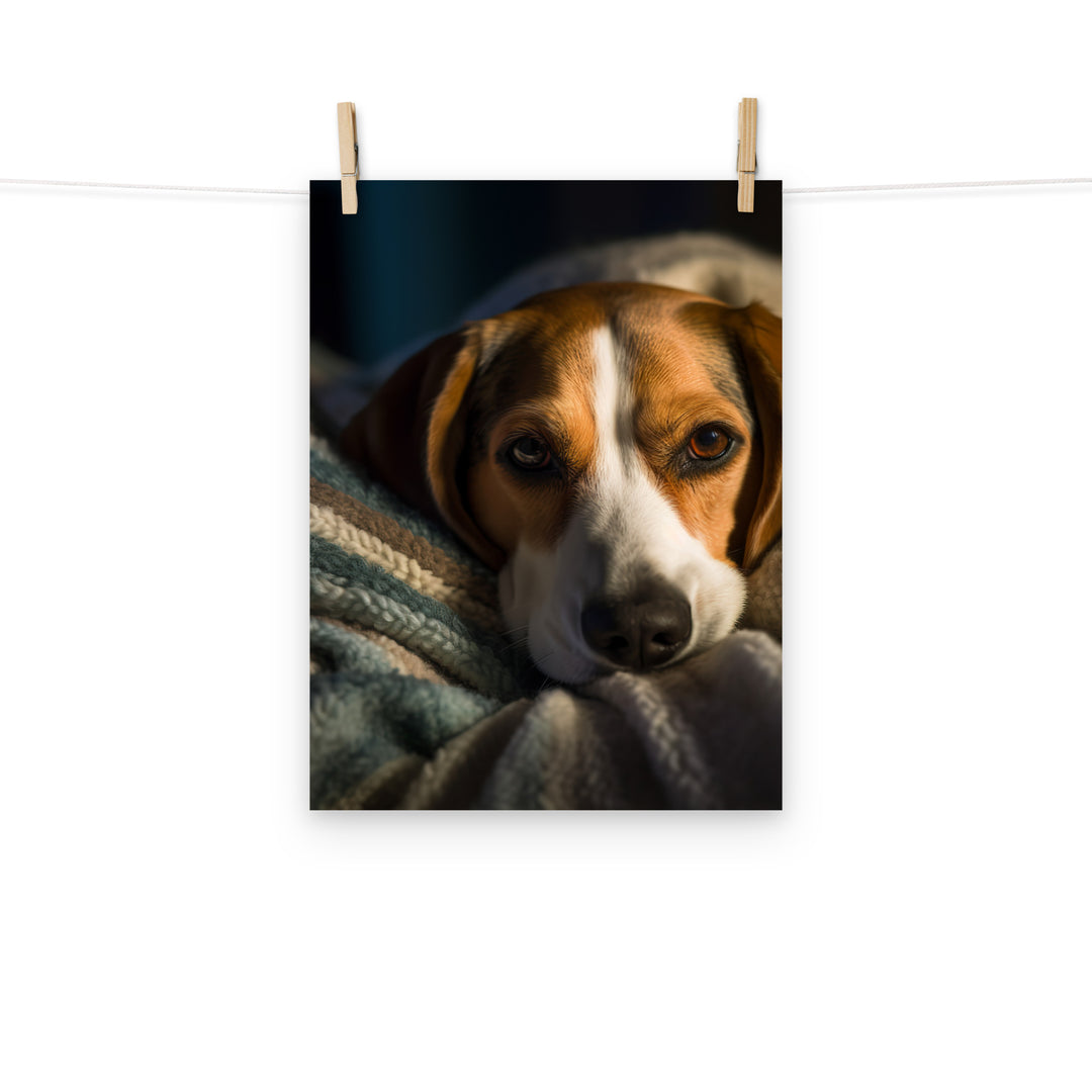 Beagle Photo paper poster - PosterfyAI.com