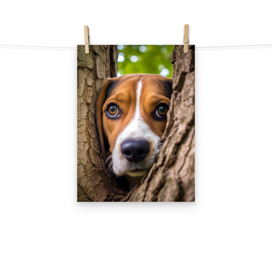 Beagle Photo paper poster - PosterfyAI.com