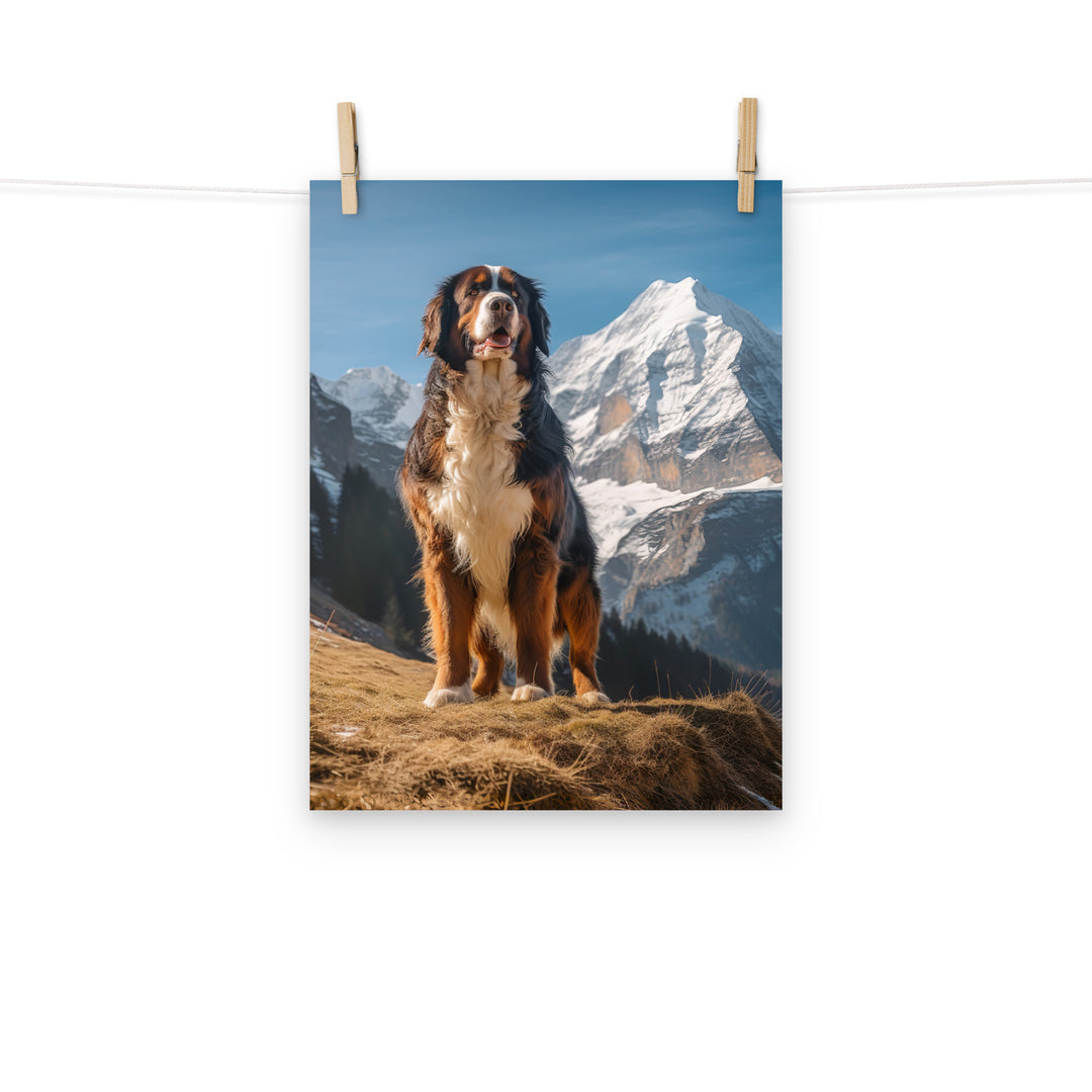 Bernese Mountain Dog Photo paper poster - PosterfyAI.com