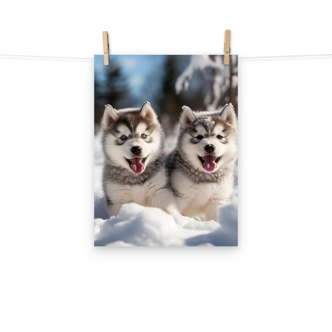 Alaskan Malamute Photo paper poster - PosterfyAI.com