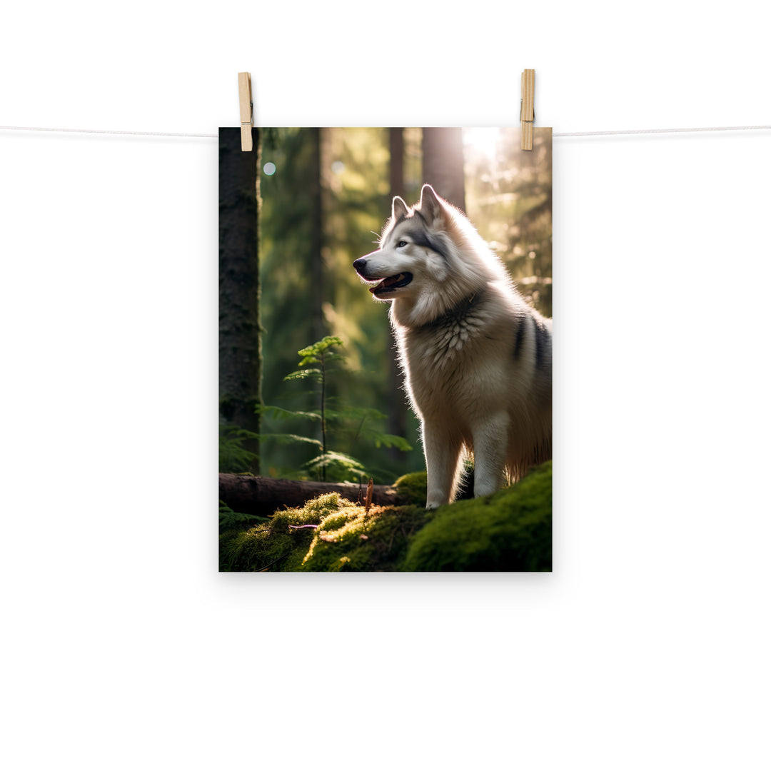 Alaskan Malamute Photo paper poster - PosterfyAI.com